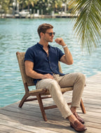 Set med kortärmad skjorta och byxor för män-Sets for Men-Fjallbarn