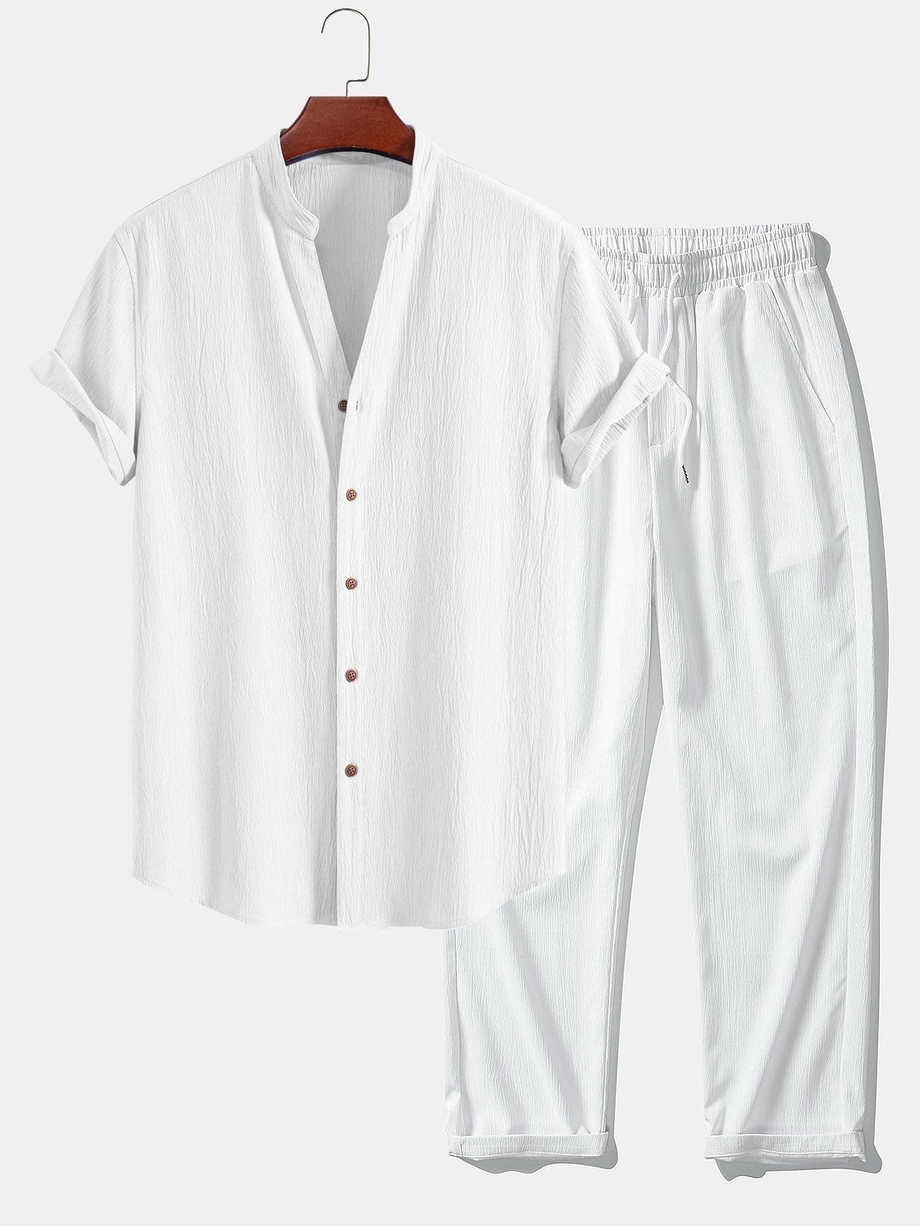 Set med kortärmad skjorta och byxor för män-Sets for Men-Fjallbarn