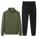 Set med tröja med kvartslång dragkedja och joggerbyxor för herrar-Sets for Men-Fjallbarn