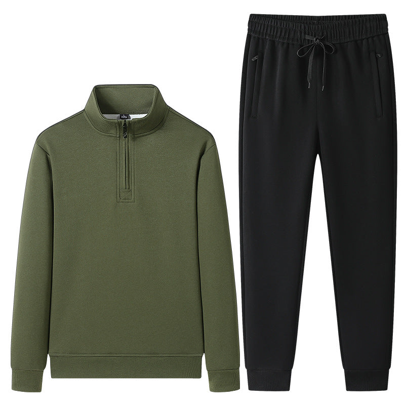 Set med tröja med kvartslång dragkedja och joggerbyxor för herrar-Sets for Men-Fjallbarn
