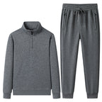Set med tröja med kvartslång dragkedja och joggerbyxor för herrar-Sets for Men-Fjallbarn
