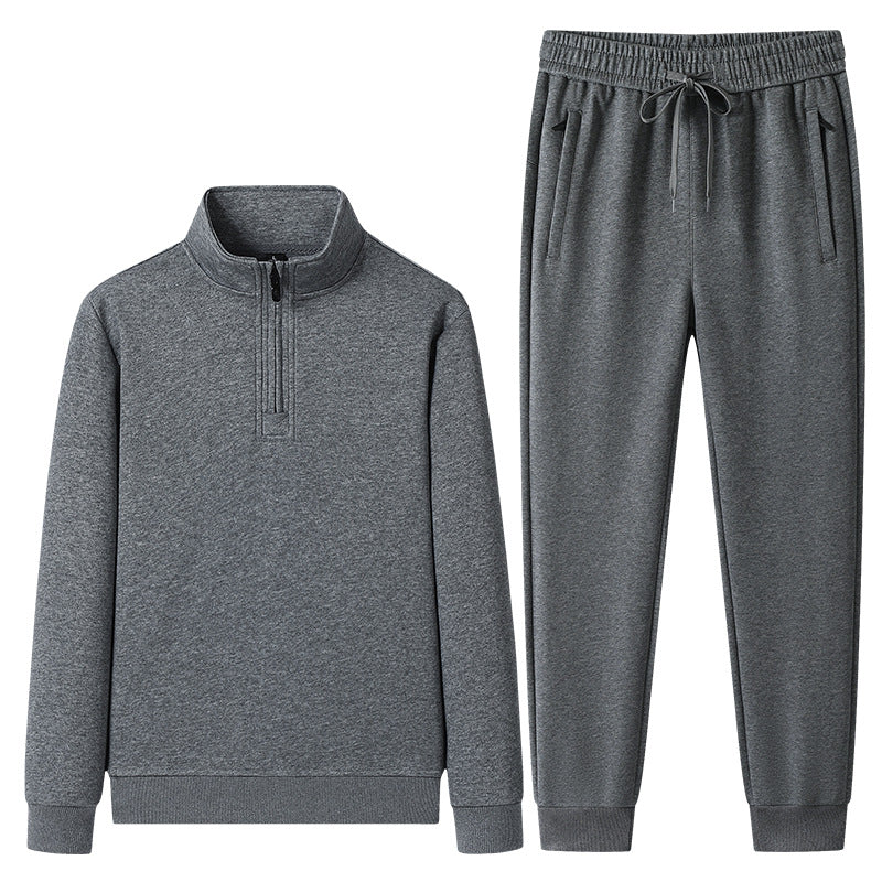 Set med tröja med kvartslång dragkedja och joggerbyxor för herrar-Sets for Men-Fjallbarn