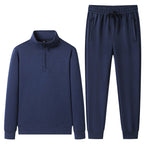 Set med tröja med kvartslång dragkedja och joggerbyxor för herrar-Sets for Men-Fjallbarn