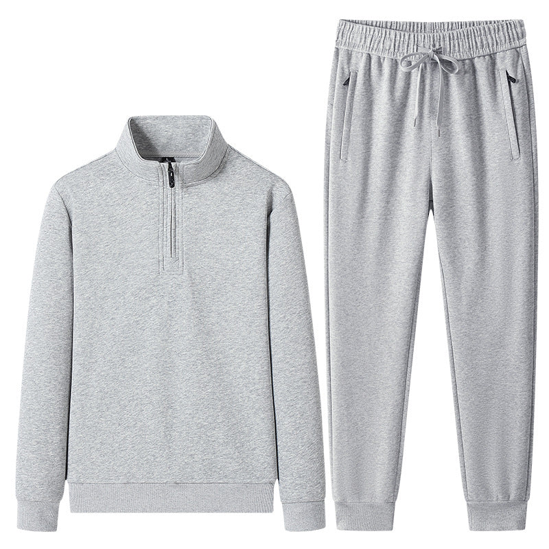 Set med tröja med kvartslång dragkedja och joggerbyxor för herrar-Sets for Men-Fjallbarn