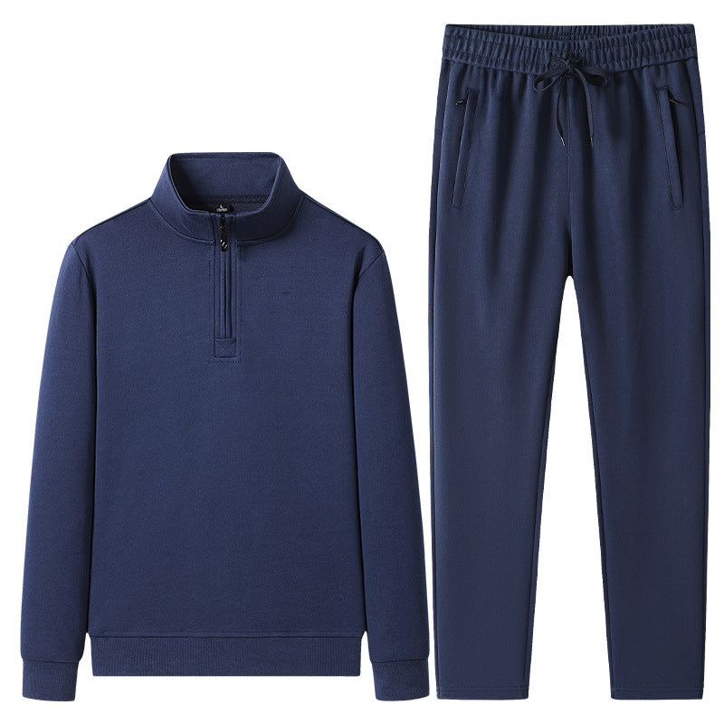 Set med tröja med kvartslång dragkedja och joggerbyxor för herrar-Sets for Men-Fjallbarn