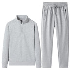 Set med tröja med kvartslång dragkedja och joggerbyxor för herrar-Sets for Men-Fjallbarn