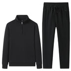 Set med tröja med kvartslång dragkedja och joggerbyxor för herrar-Sets for Men-Fjallbarn