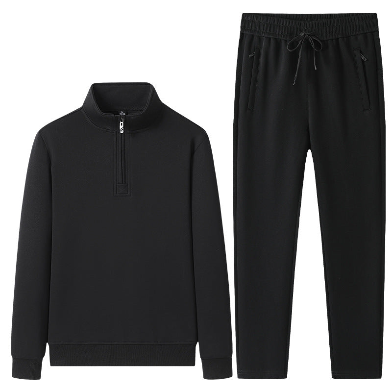 Set med tröja med kvartslång dragkedja och joggerbyxor för herrar-Sets for Men-Fjallbarn