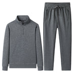 Set med tröja med kvartslång dragkedja och joggerbyxor för herrar-Sets for Men-Fjallbarn