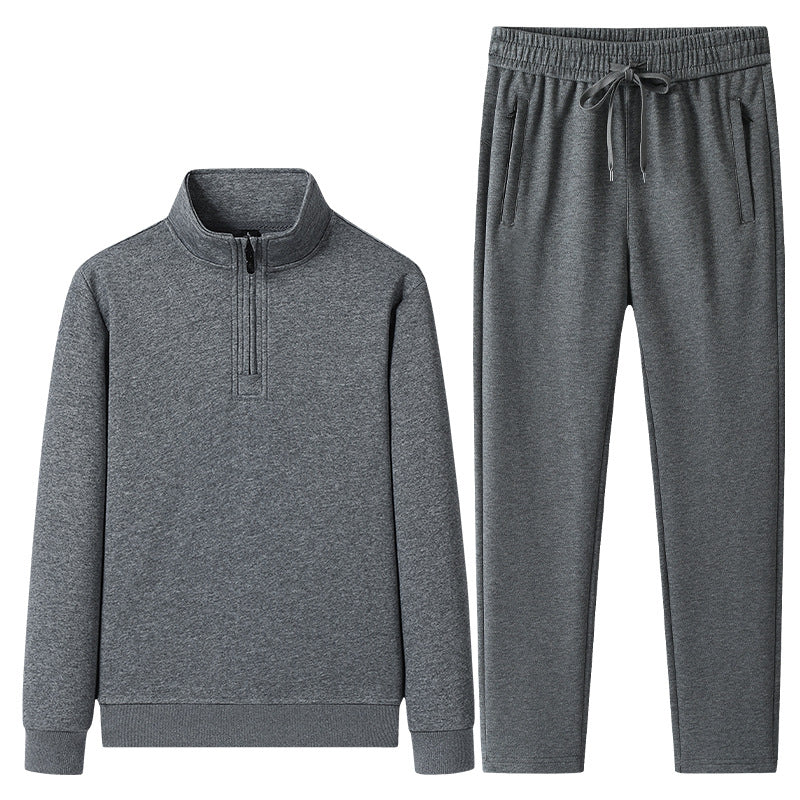Set med tröja med kvartslång dragkedja och joggerbyxor för herrar-Sets for Men-Fjallbarn