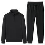 Set med tröja med kvartslång dragkedja och joggerbyxor för herrar-Sets for Men-Fjallbarn