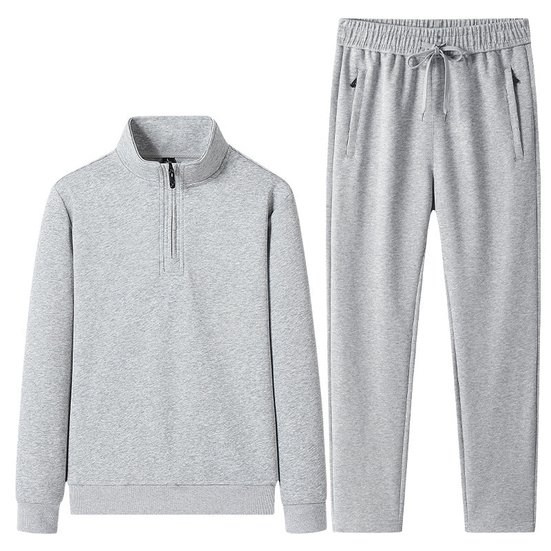 Set med tröja med kvartslång dragkedja och joggerbyxor för herrar-Sets for Men-Fjallbarn