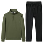 Set med tröja med kvartslång dragkedja och joggerbyxor för herrar-Sets for Men-Fjallbarn