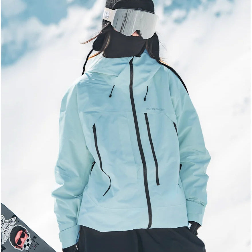 Skidjacka med huva och dragkedjefickor för dam-Jacket for women-Fjallbarn