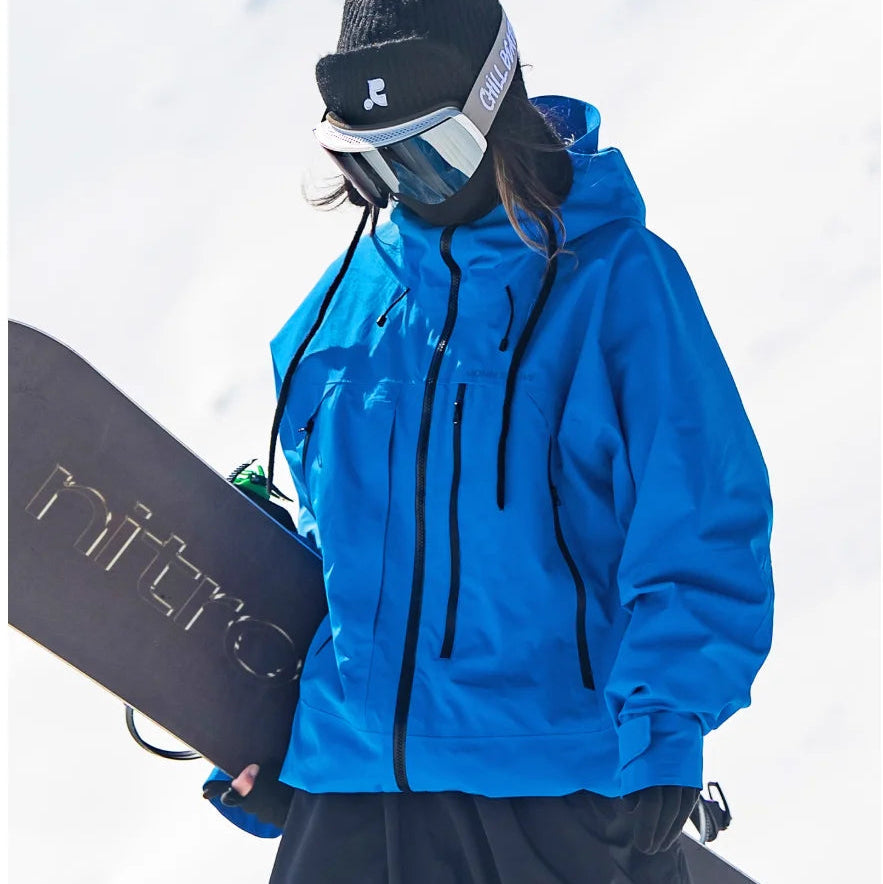 Skidjacka med huva och dragkedjefickor för dam-Jacket for women-Fjallbarn