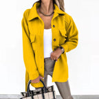 Skjortjacka med knappar fram för dam-Shirts for women-Fjallbarn