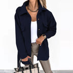 Skjortjacka med knappar fram för dam-Shirts for women-Fjallbarn