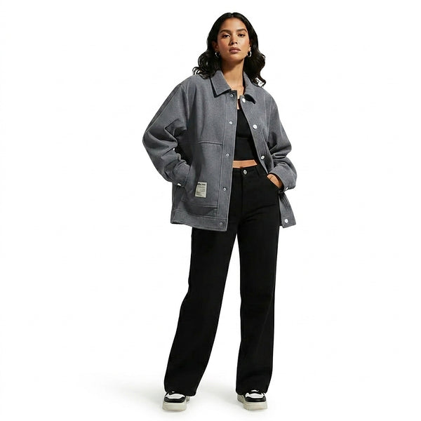 Skjortjacka med knappar och fickor för dam-Jacket for women-Fjallbarn