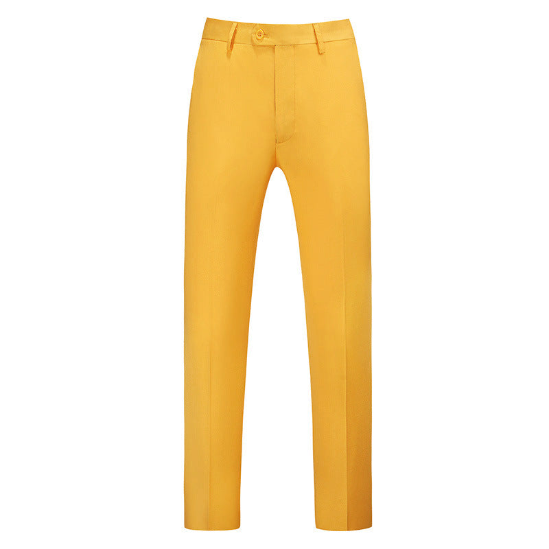 Slim-fit byxor för män med pressveck-Pants for Men-Fjallbarn