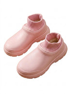 Slip-on sneakers i sock-modell för dam med platåsula-Footwear for women-Fjallbarn