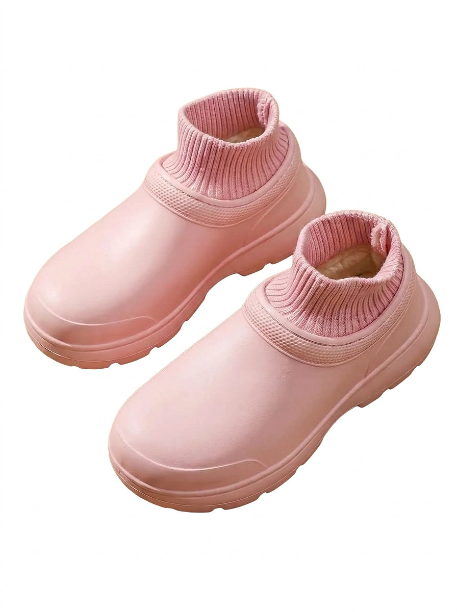 Slip-on sneakers i sock-modell för dam med platåsula-Footwear for women-Fjallbarn