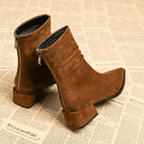 Slouchy ankelboots med spetsig tå för dam-Footwear for women-Fjallbarn