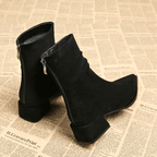 Slouchy ankelboots med spetsig tå för dam-Footwear for women-Fjallbarn