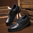 Snörskor i Derby-modell för herr med kontrasterande sula-Footwear for men-Fjallbarn