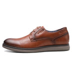 Snörskor i Derby-modell för herr med kontrasterande sula-Footwear for men-Fjallbarn