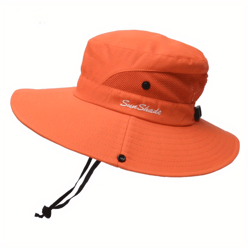 Solhatt för damer med brett brätte och öppning för hästsvans-Accessories for Women-Fjallbarn