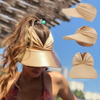Solskärm för dam med brett brätte och tvinnad detalj-Accessories for Women-Fjallbarn