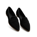 Spetsiga loafers för dam med remdetalj-Footwear for women-Fjallbarn