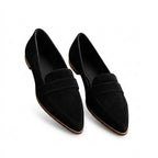Spetsiga loafers för dam med remdetalj-Footwear for women-Fjallbarn