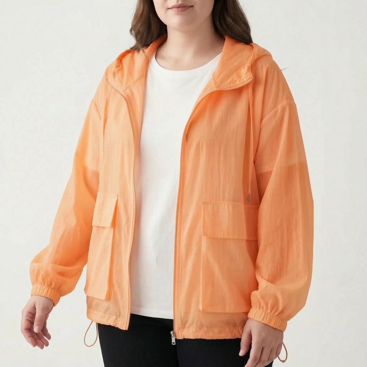 Sportjacka med huva och dragkedja för dam-Jacket for women-Fjallbarn