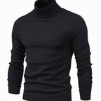 Stickad polotröja med lång ärm för herrar-Sweaters for men-Fjallbarn