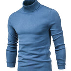 Stickad polotröja med lång ärm för herrar-Sweaters for men-Fjallbarn