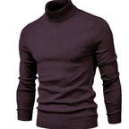 Stickad polotröja med lång ärm för herrar-Sweaters for men-Fjallbarn