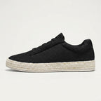 Stickade slip-on-sneakers för män med jutekant-Footwear for men-Fjallbarn