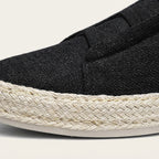 Stickade slip-on-sneakers för män med jutekant-Footwear for men-Fjallbarn