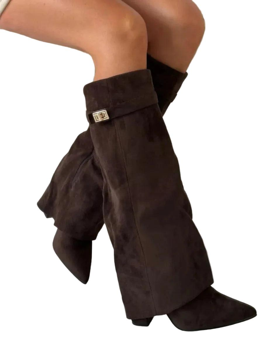 Stövlar för Dam med hög skaft och markerad spets-Footwear for women-Fjallbarn