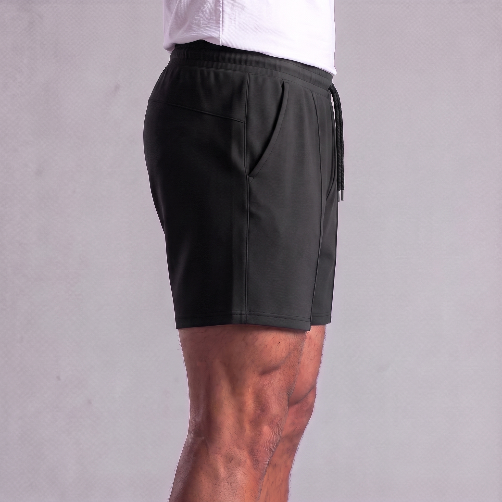 Sweatshorts för män med dragsko och sömdetaljer-Shorts for men-Fjallbarn