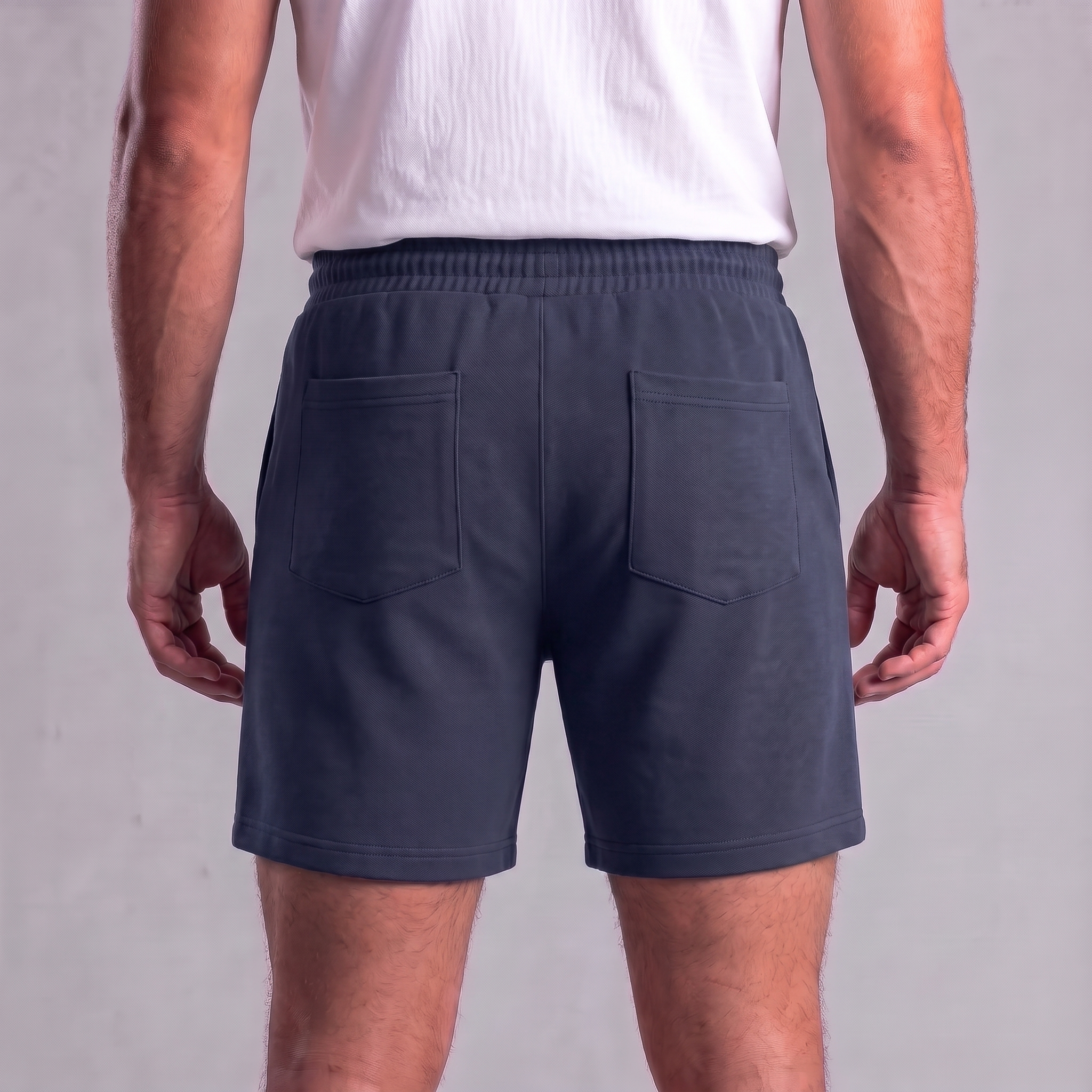 Sweatshorts för män med dragsko och sömdetaljer-Shorts for men-Fjallbarn