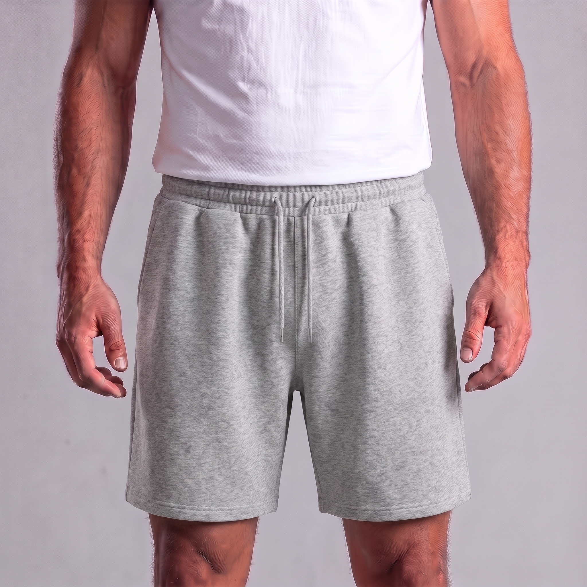 Sweatshorts för män med dragsko och sömdetaljer-Shorts for men-Fjallbarn
