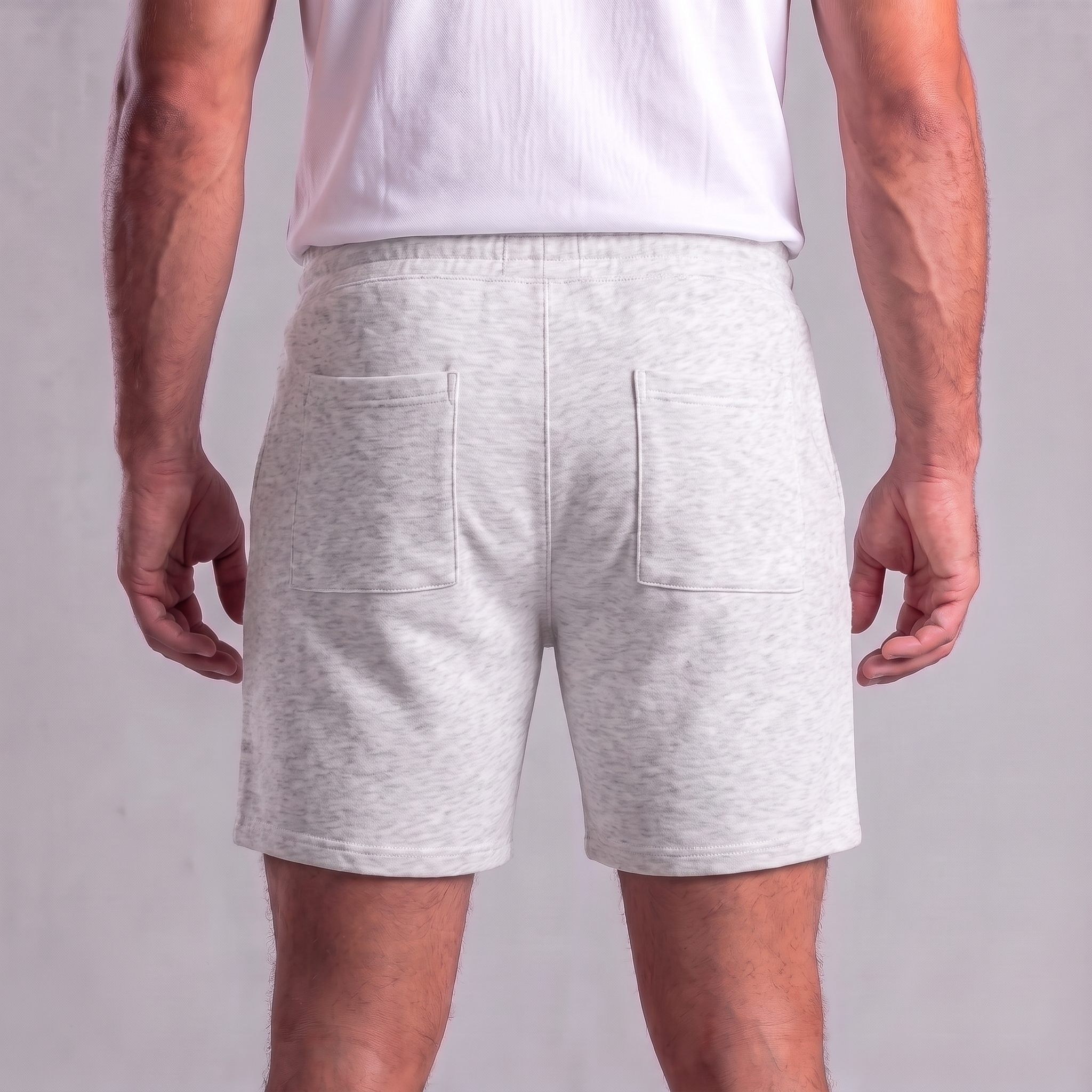 Sweatshorts för män med dragsko och sömdetaljer-Shorts for men-Fjallbarn