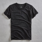 T-shirt med rund hals och slub-struktur för herr-Men's T-shirts-Fjallbarn