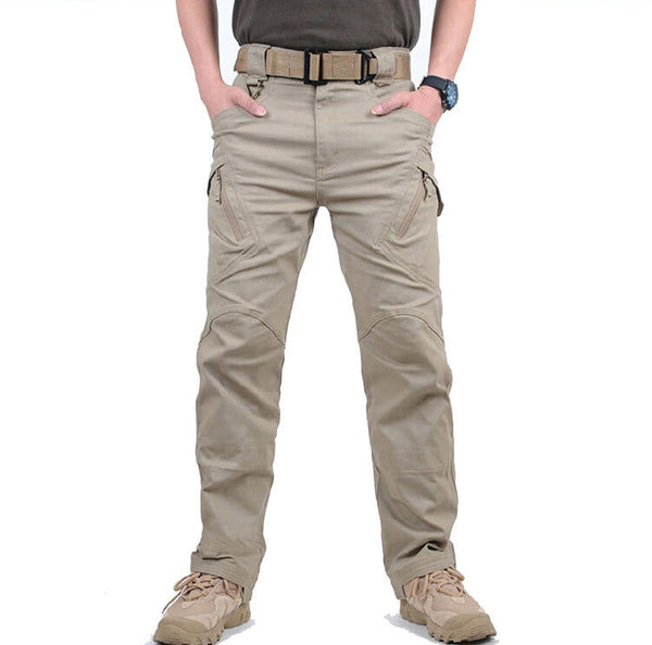 Taktiska cargobyxor för män med fickor med dragkedja-Pants for Men-Fjallbarn