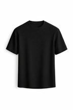 Texturerad t-shirt med rund hals för herr-T-Shirts & Polos for men-Fjallbarn