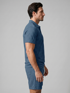 Texturerat piké- och shortsset för män-Sets for Men-Fjallbarn