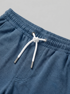Texturerat piké- och shortsset för män-Sets for Men-Fjallbarn