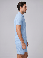 Texturerat piké- och shortsset för män-Sets for Men-Fjallbarn